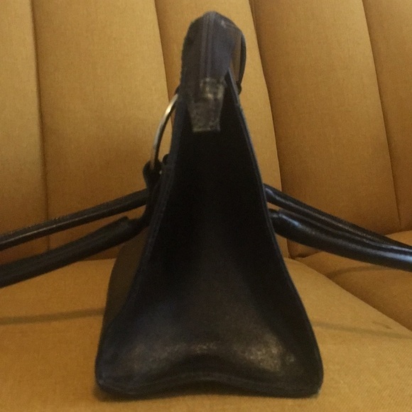 Mouton black Brazilian leather handbag - Picture 3 of 6